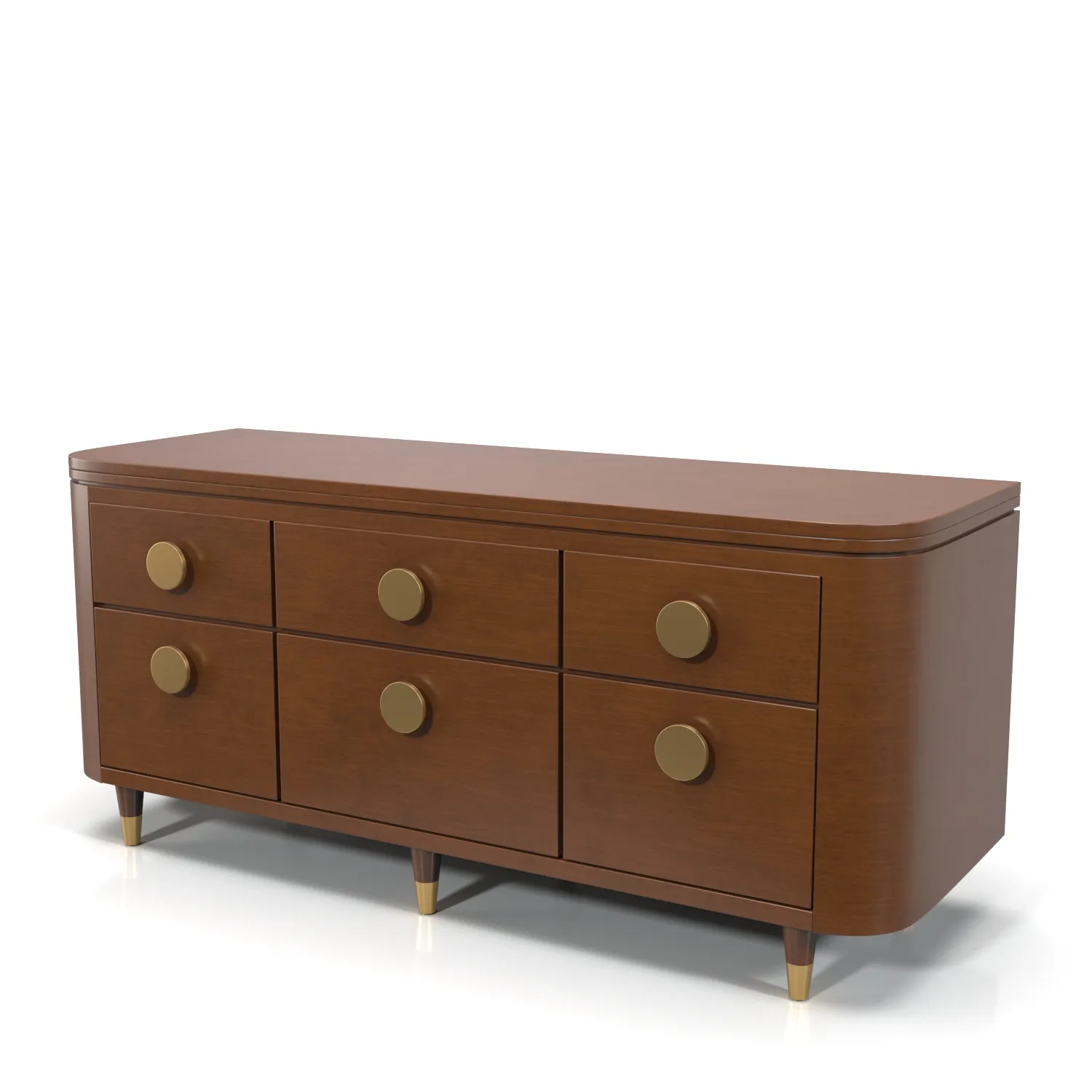 Finn 6 Drawer Dresser PBR 3D Model_06